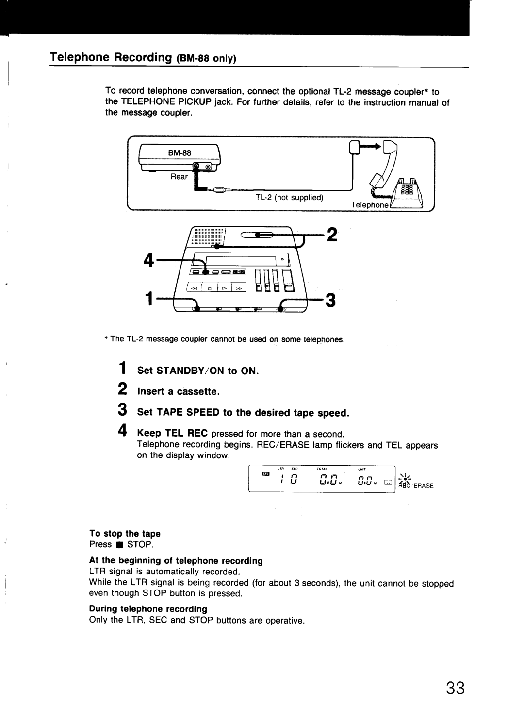 Sony BM-88 manual 