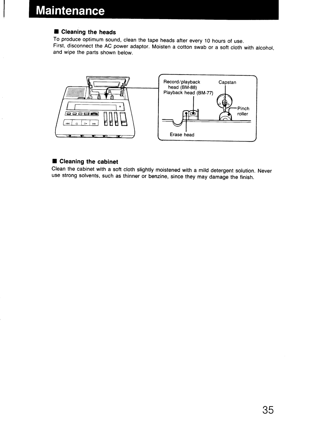 Sony BM-88 manual 