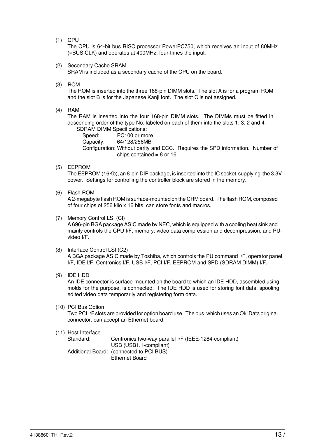 Sony C9000 service manual Eeprom 