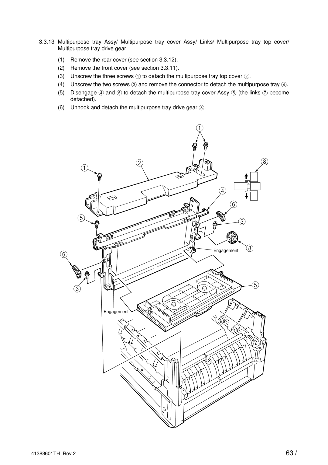 Sony C9000 service manual Engagement 