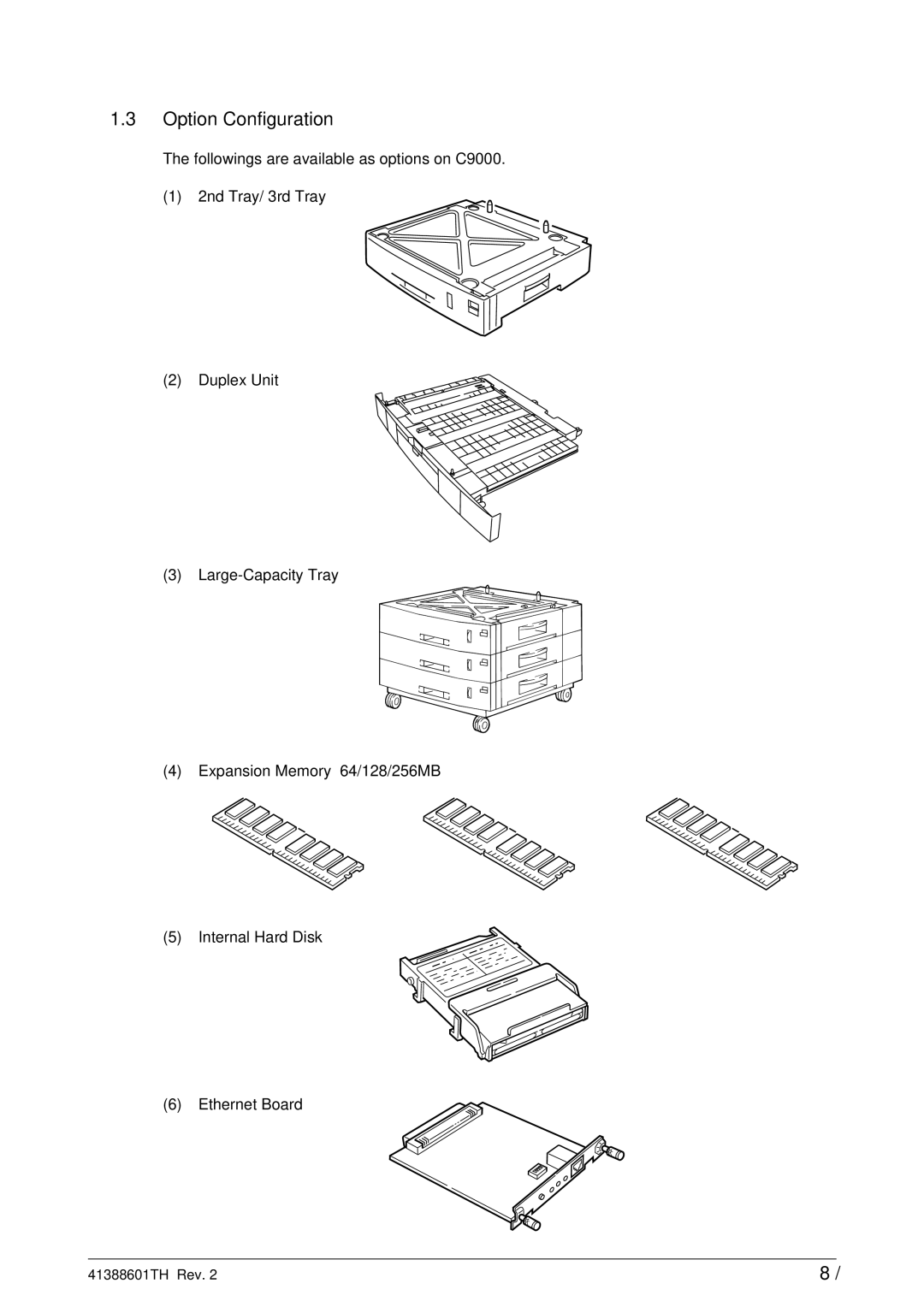 Sony C9000 service manual Option Configuration 