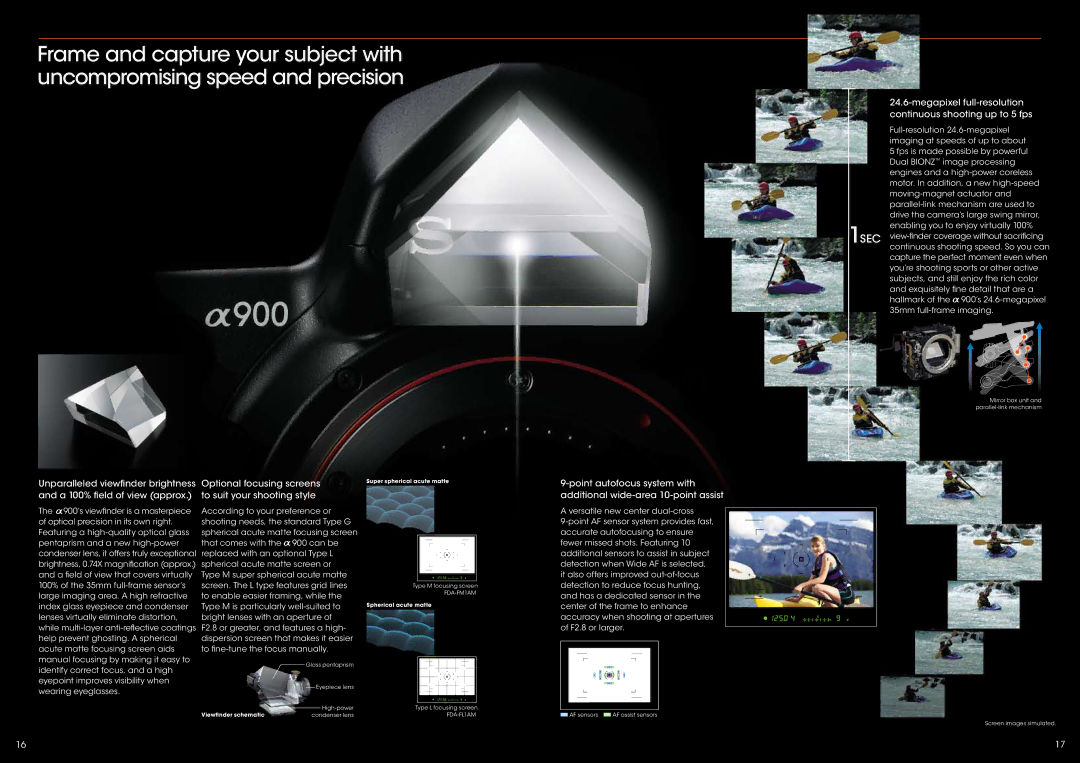 Sony CA649W specifications Megapixel full-resolution continuous shooting up to 5 fps 