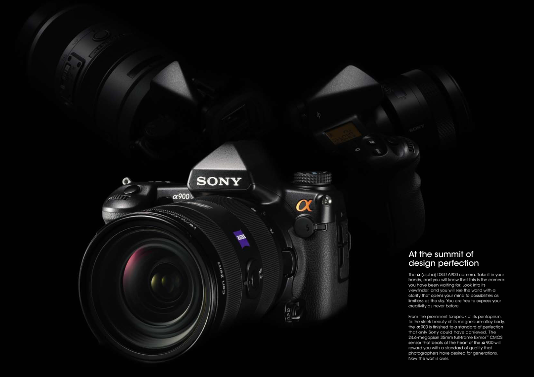 Sony CA649W specifications At the summit of design perfection 