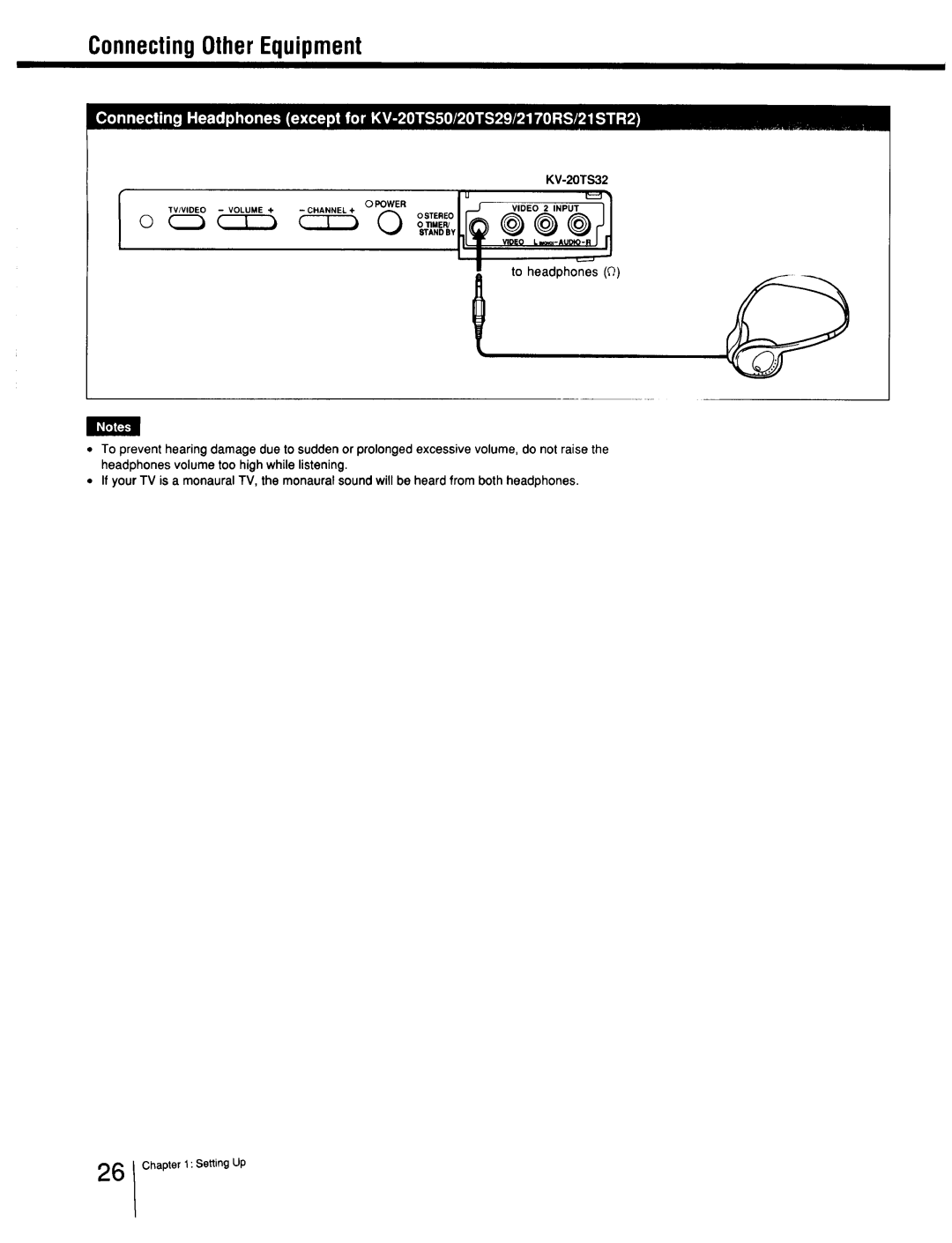 Sony Cable Box specifications 222223, To headphones 