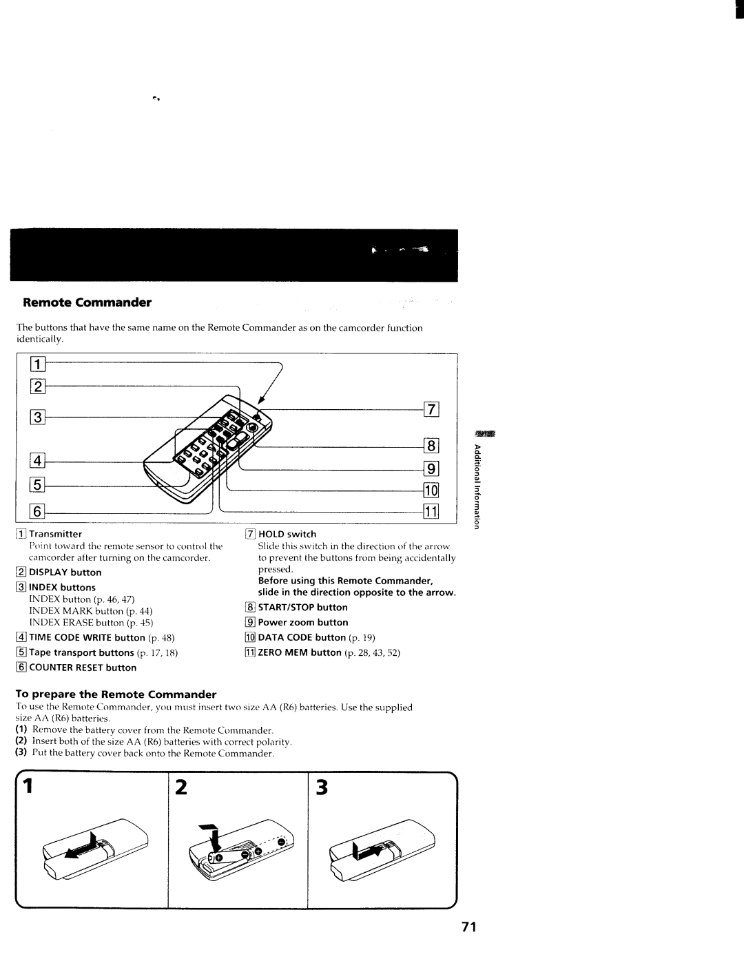 Sony CCD-TR3000 manual 