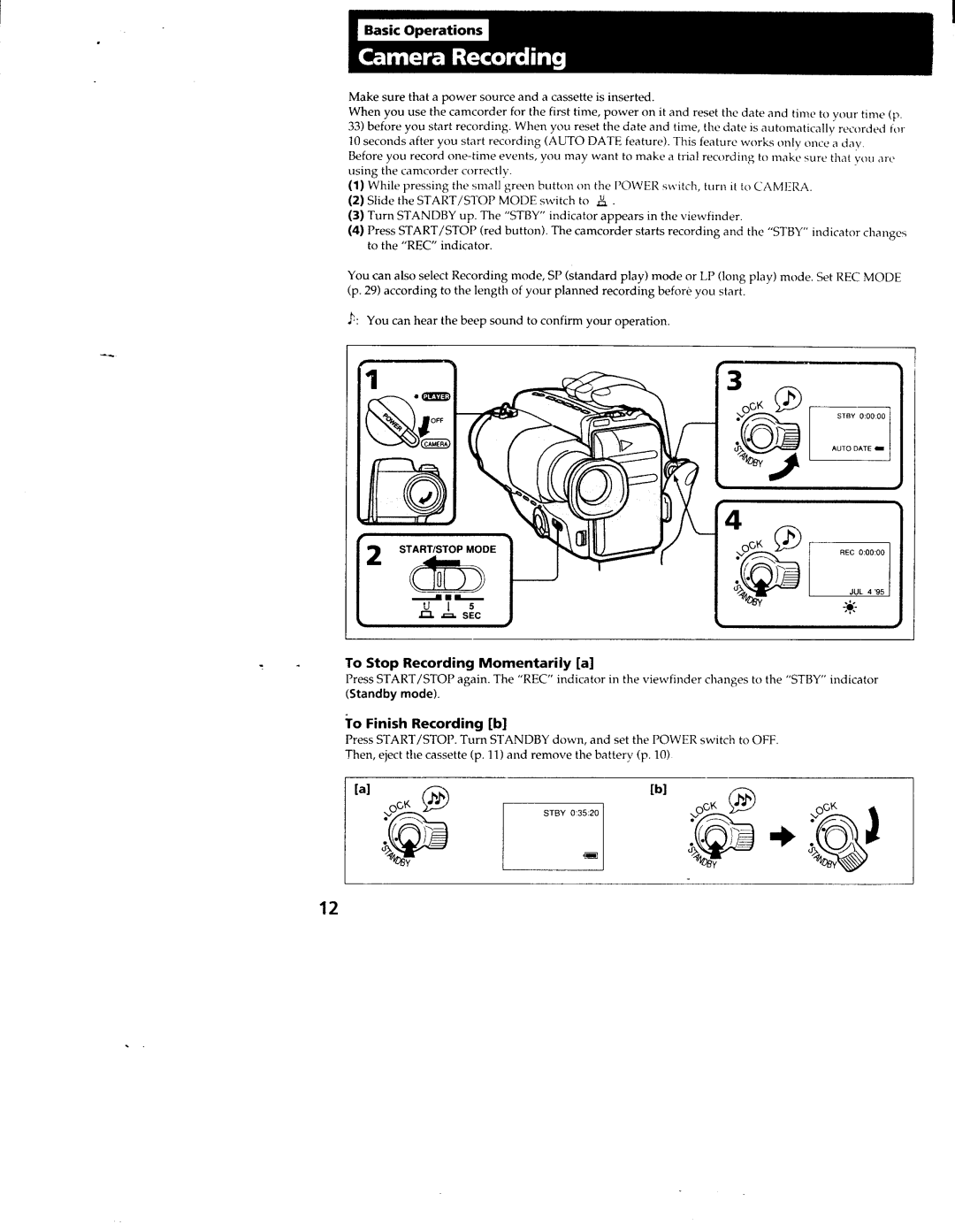 Sony CCD-TR94, CCD-TR84, CCD-TR44, CCD-TR64, CCD-TR74, CCD-TR54 manual 