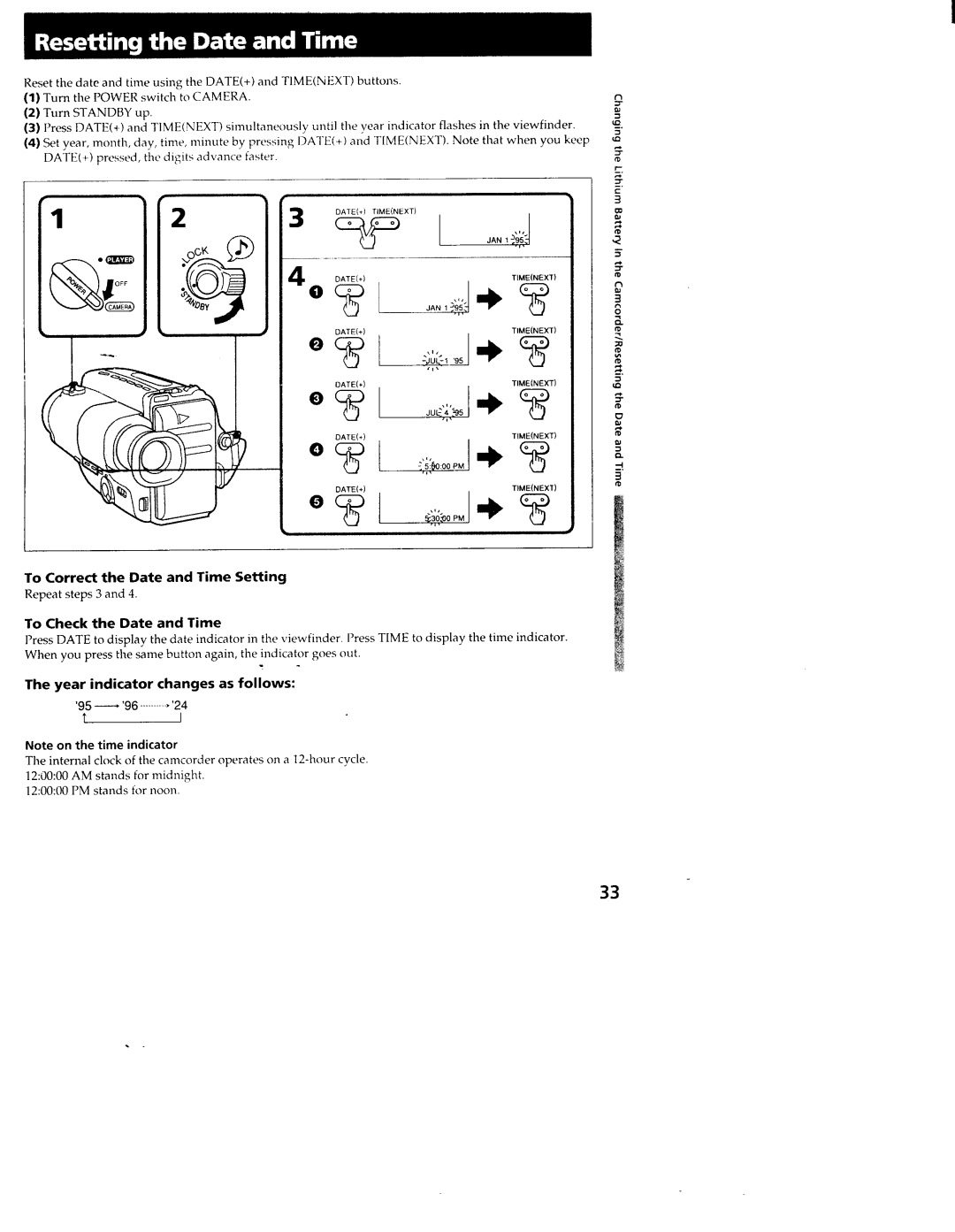 Sony CCD-TR64, CCD-TR94, CCD-TR84, CCD-TR44, CCD-TR74, CCD-TR54 manual 