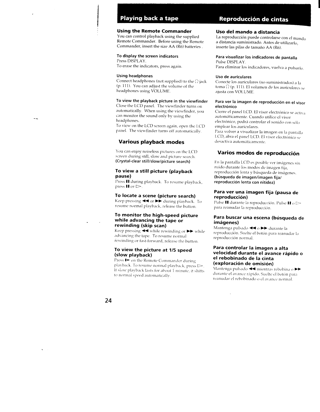 Sony CCD-TRV101 manual 