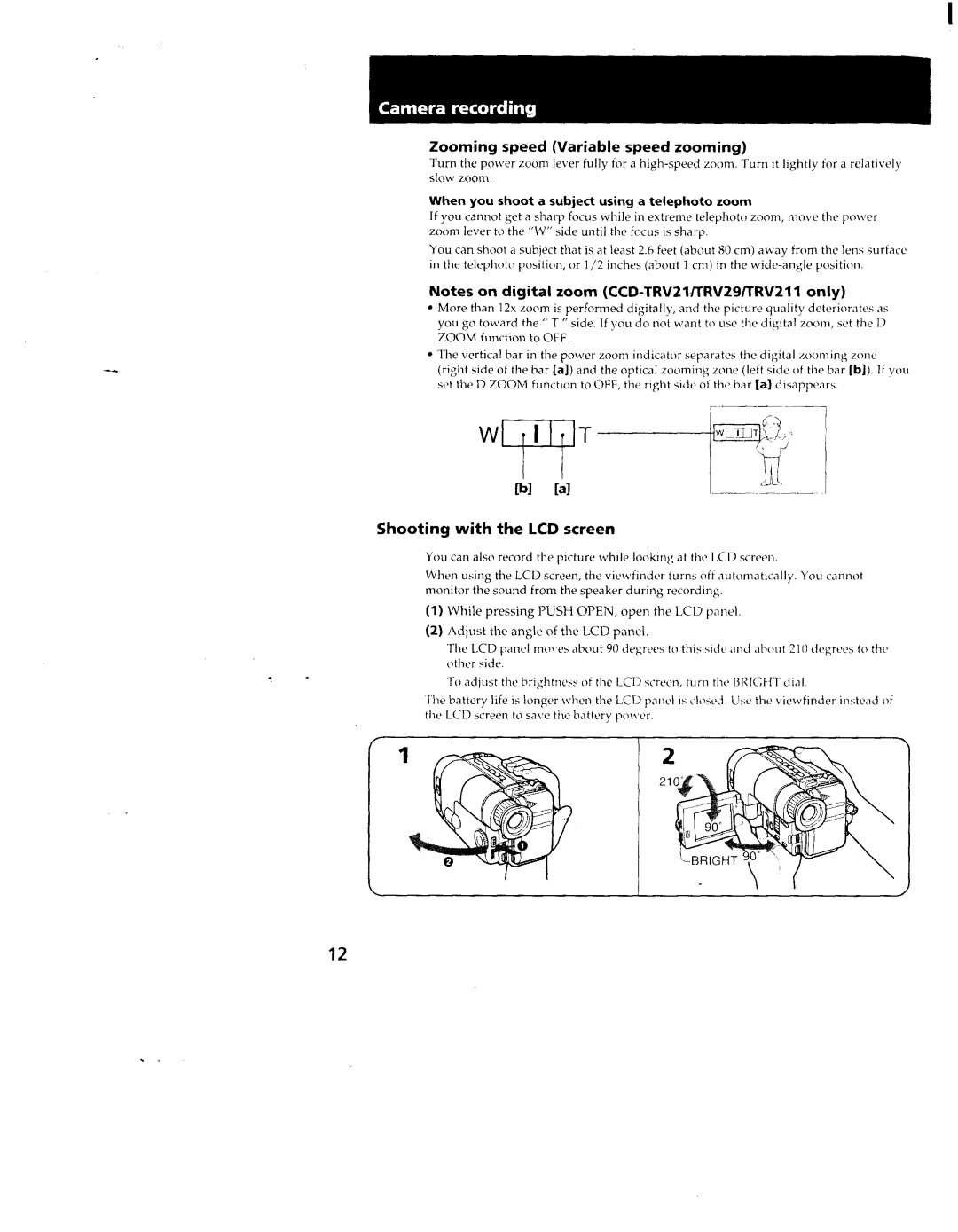 Sony CCD-TRV11, TRV211, TRV19, TRV119, CCS-TRV29 manual 