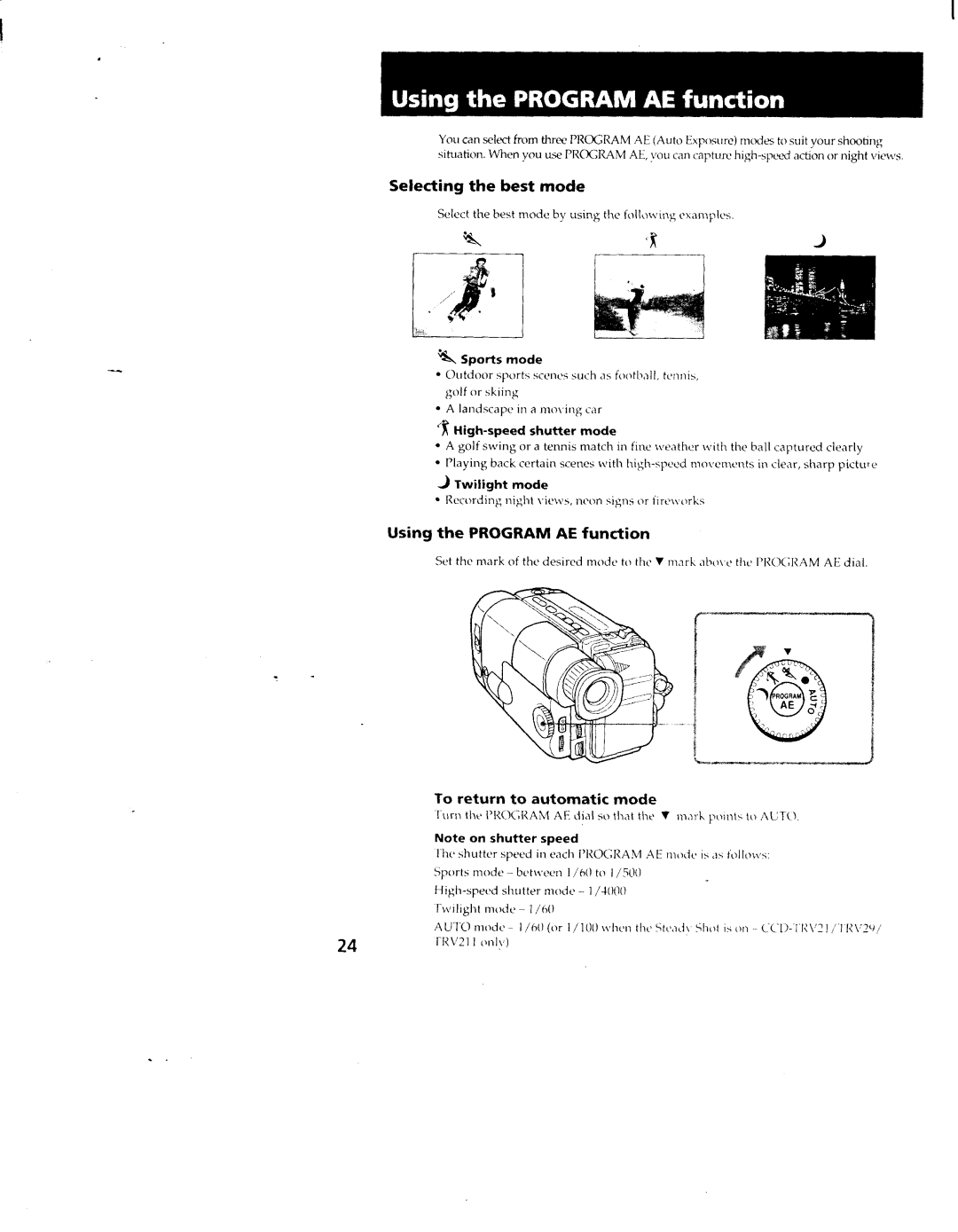 Sony CCD-TRV11, TRV211, TRV19, TRV119, CCS-TRV29 manual 