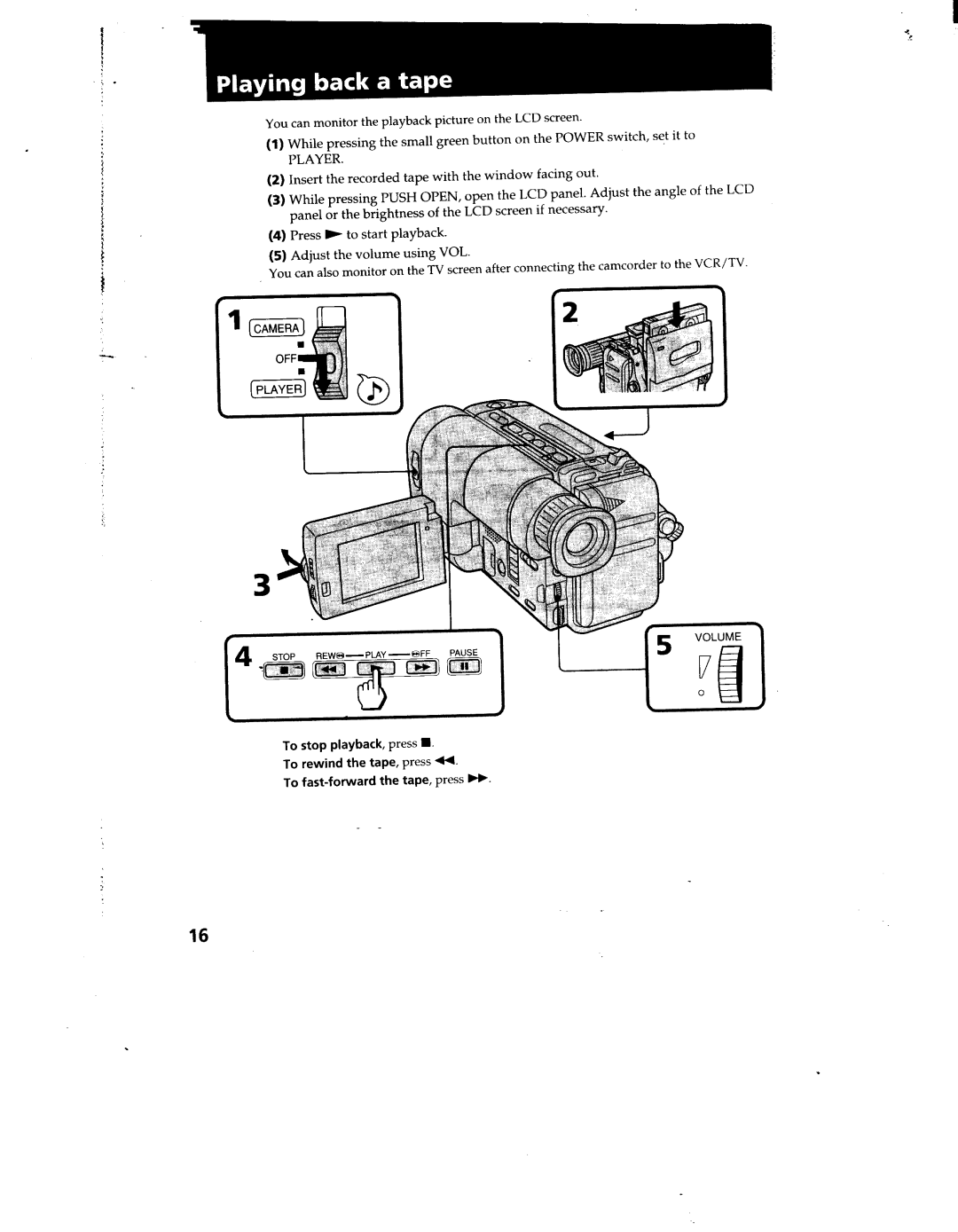 Sony CCD-TRV12/TRV22/TRV33, CCD-TRV112/TRV212 manual 