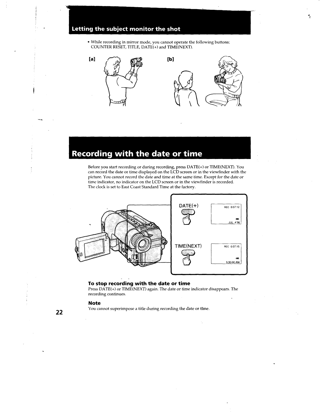 Sony CCD-TRV12/TRV22/TRV33, CCD-TRV112/TRV212 manual 