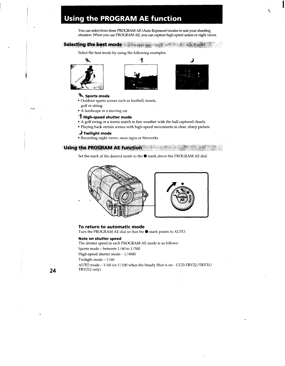 Sony CCD-TRV12/TRV22/TRV33, CCD-TRV112/TRV212 manual 