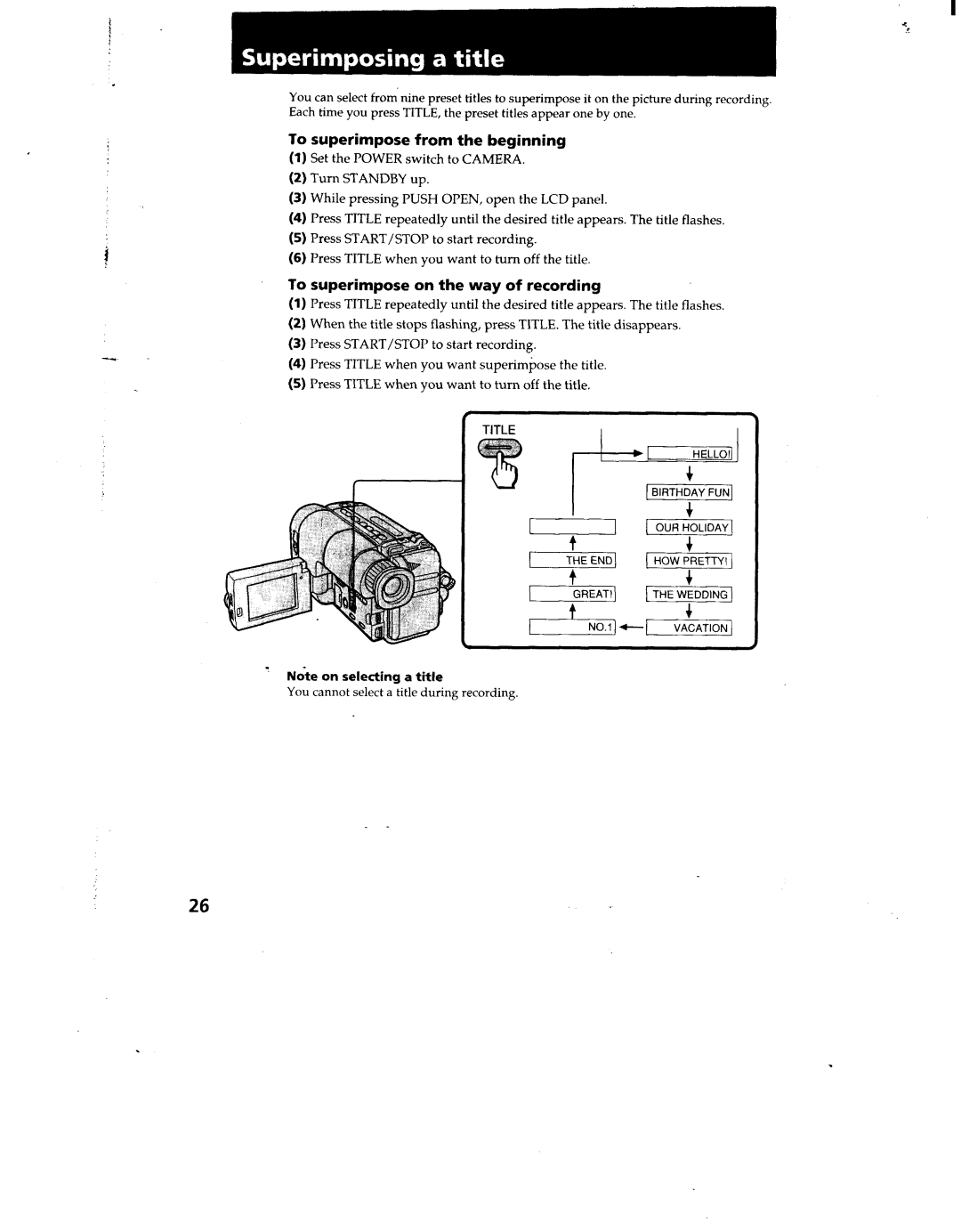 Sony CCD-TRV12/TRV22/TRV33, CCD-TRV112/TRV212 manual 