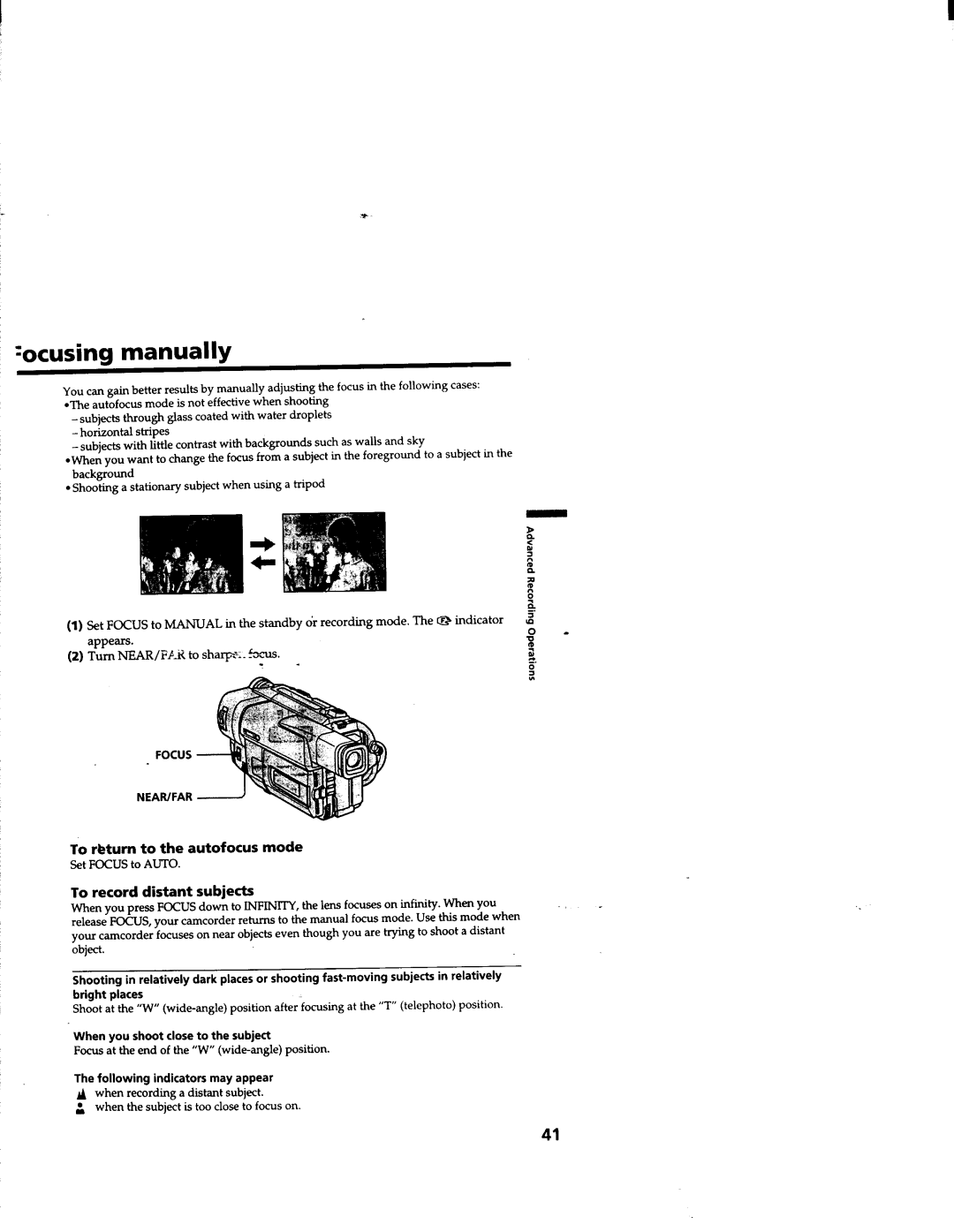 Sony CCD-TRV63/TRV66 manual 