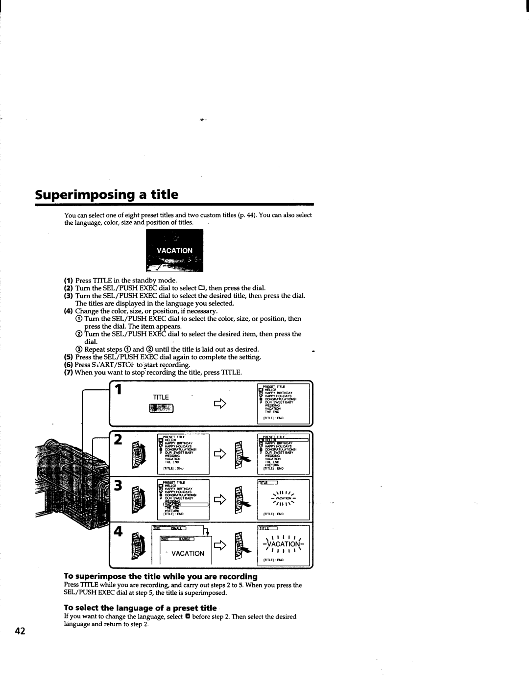 Sony CCD-TRV63/TRV66 manual 