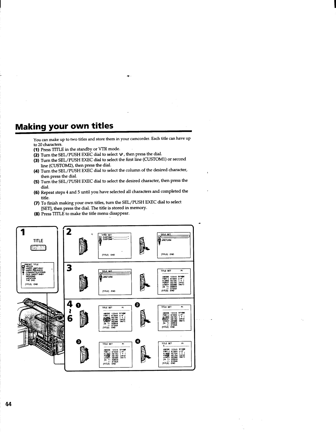 Sony CCD-TRV63/TRV66 manual 