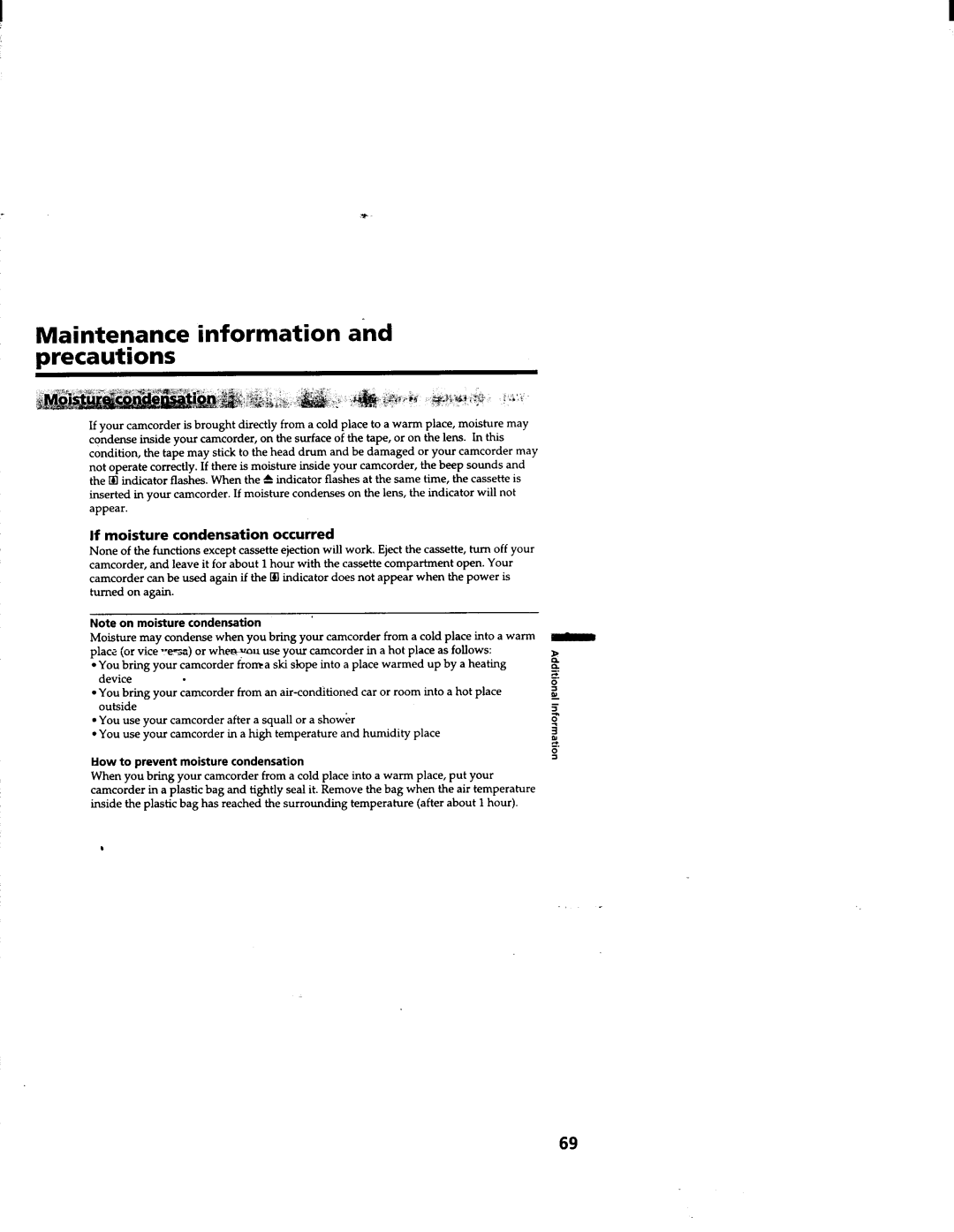 Sony CCD-TRV63/TRV66 manual 