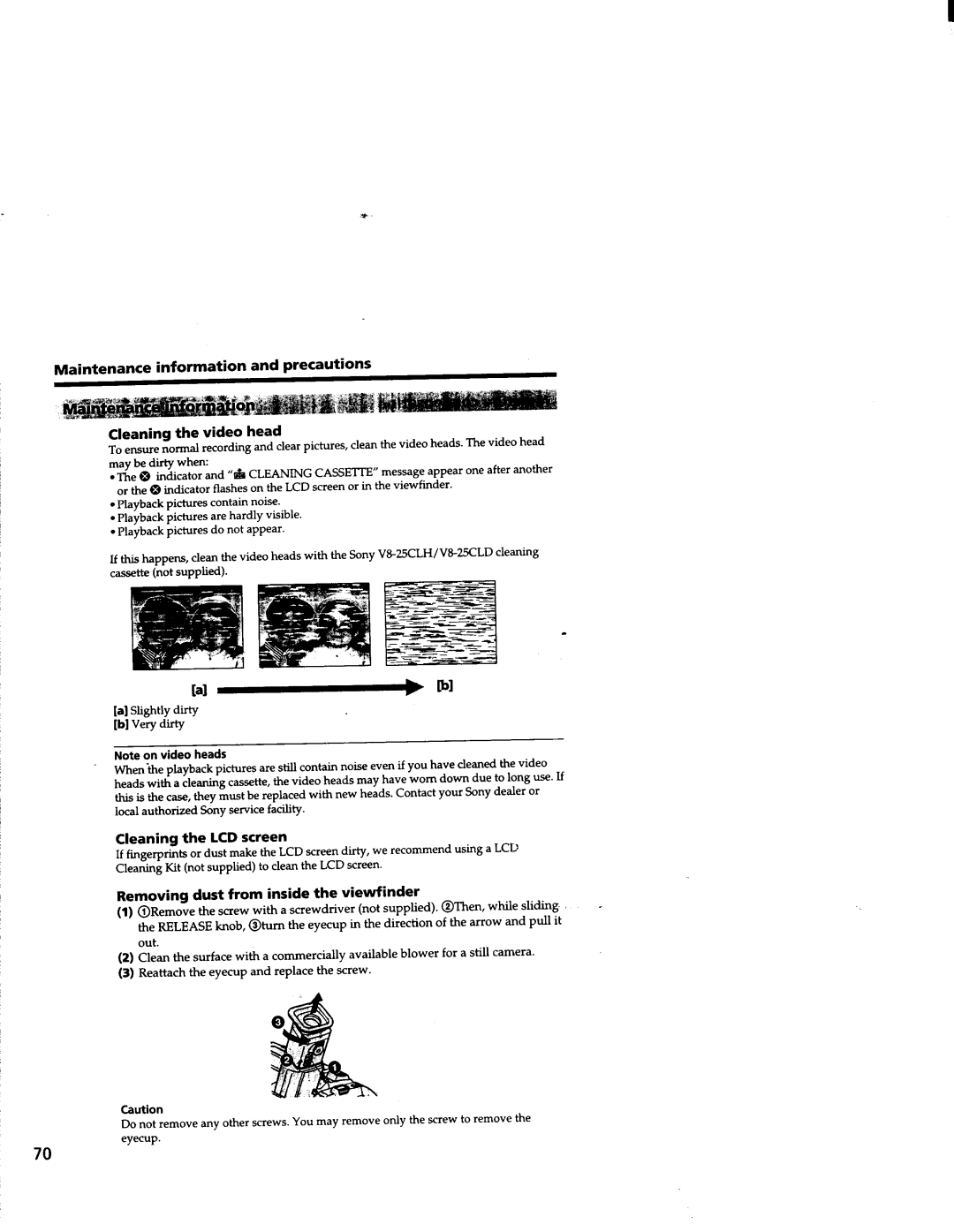 Sony CCD-TRV63/TRV66 manual 