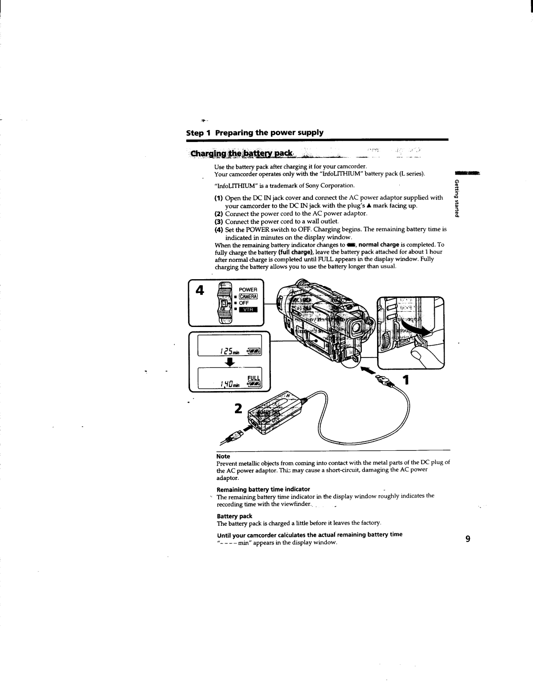 Sony CCD-TRV63/TRV66 manual 