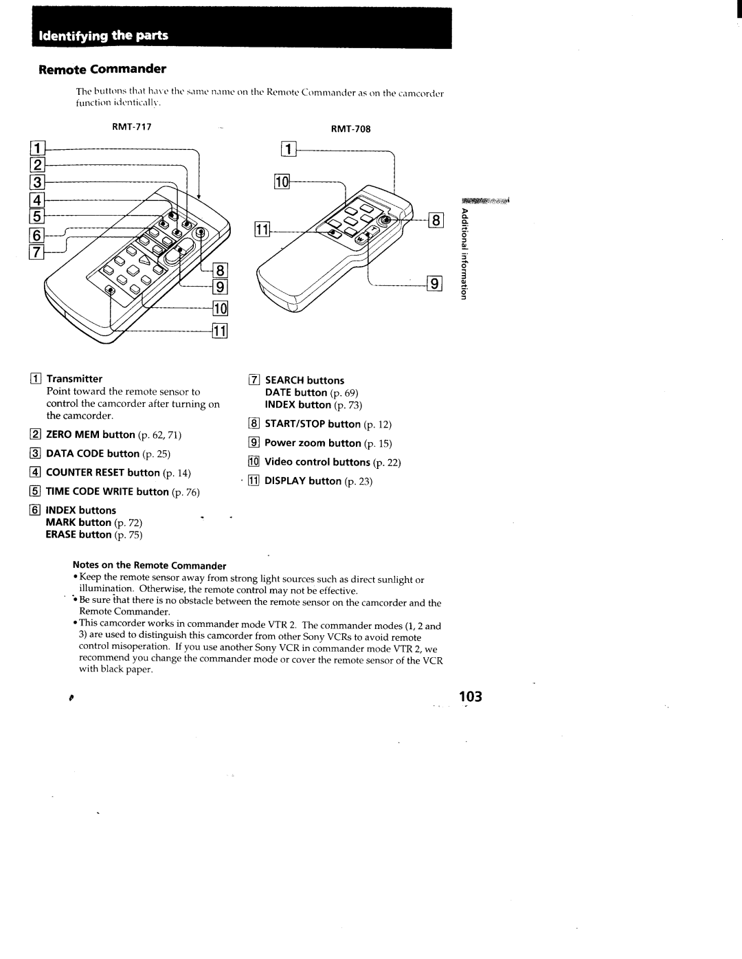 Sony CCD-TRV95, CCD-TRV99 manual 