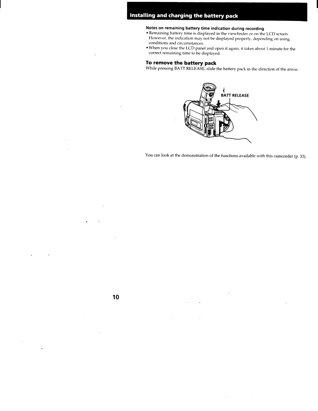 Sony CCD-TRV99, CCD-TRV95 manual 