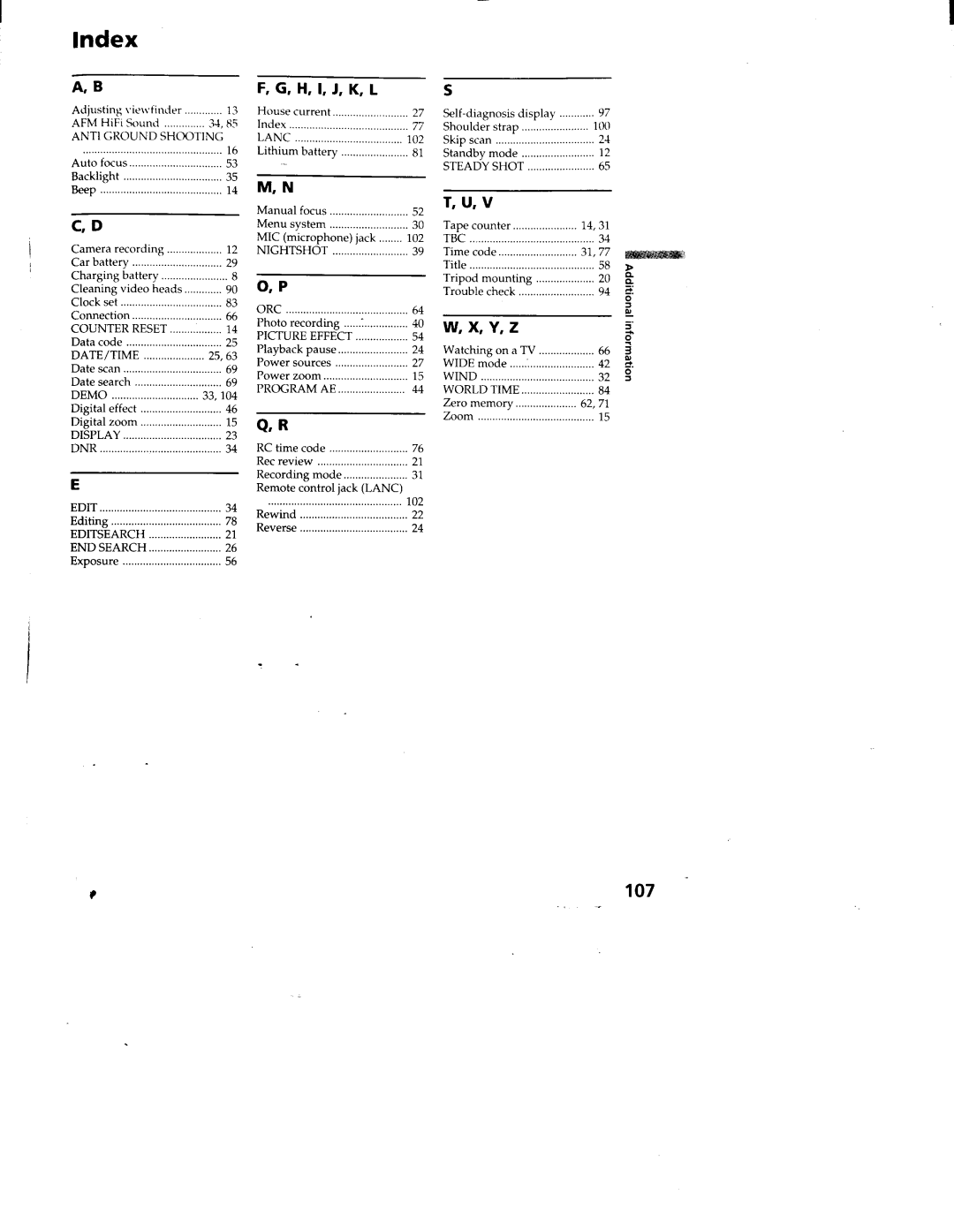 Sony CCD-TRV95, CCD-TRV99 manual 