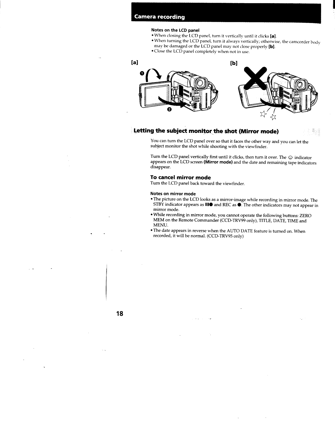 Sony CCD-TRV99, CCD-TRV95 manual 