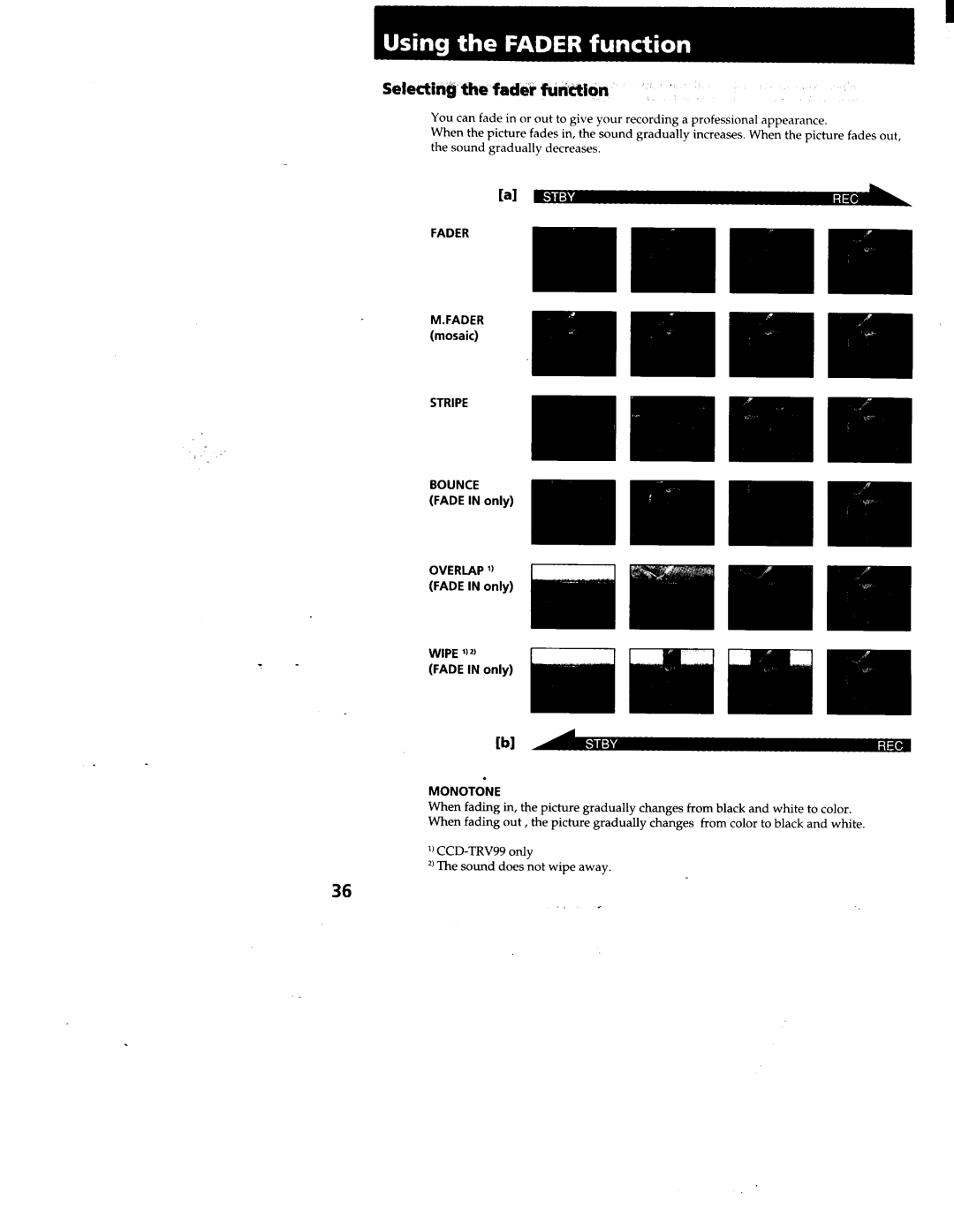 Sony CCD-TRV99, CCD-TRV95 manual 