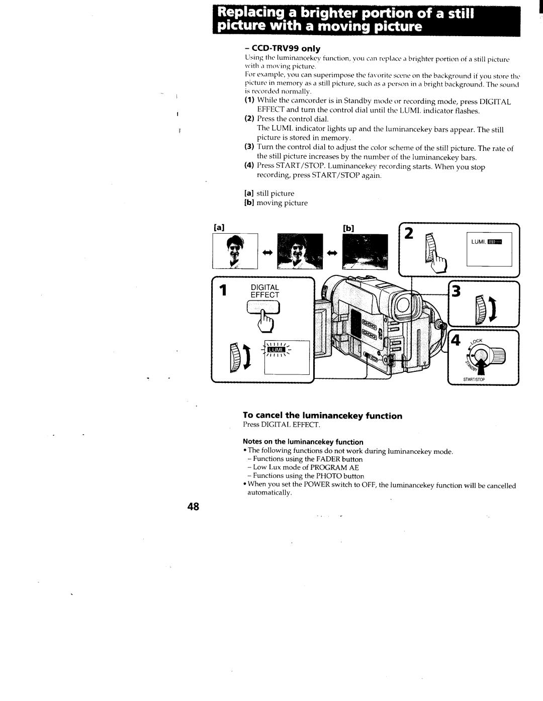 Sony CCD-TRV99, CCD-TRV95 manual 