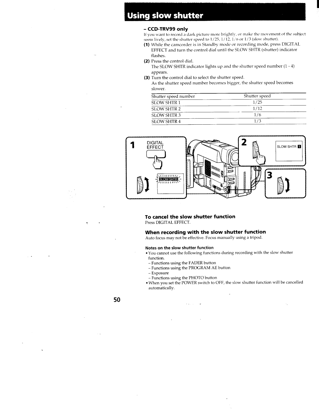 Sony CCD-TRV99, CCD-TRV95 manual 