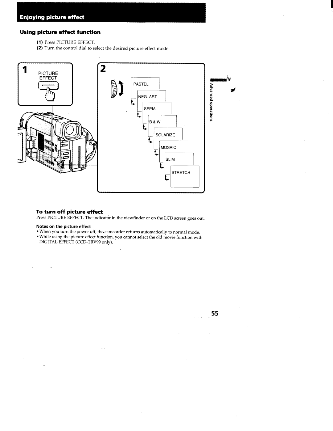 Sony CCD-TRV95, CCD-TRV99 manual 