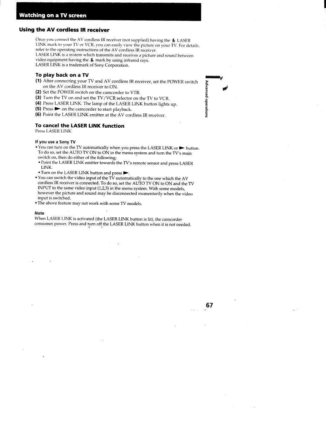 Sony CCD-TRV95, CCD-TRV99 manual 