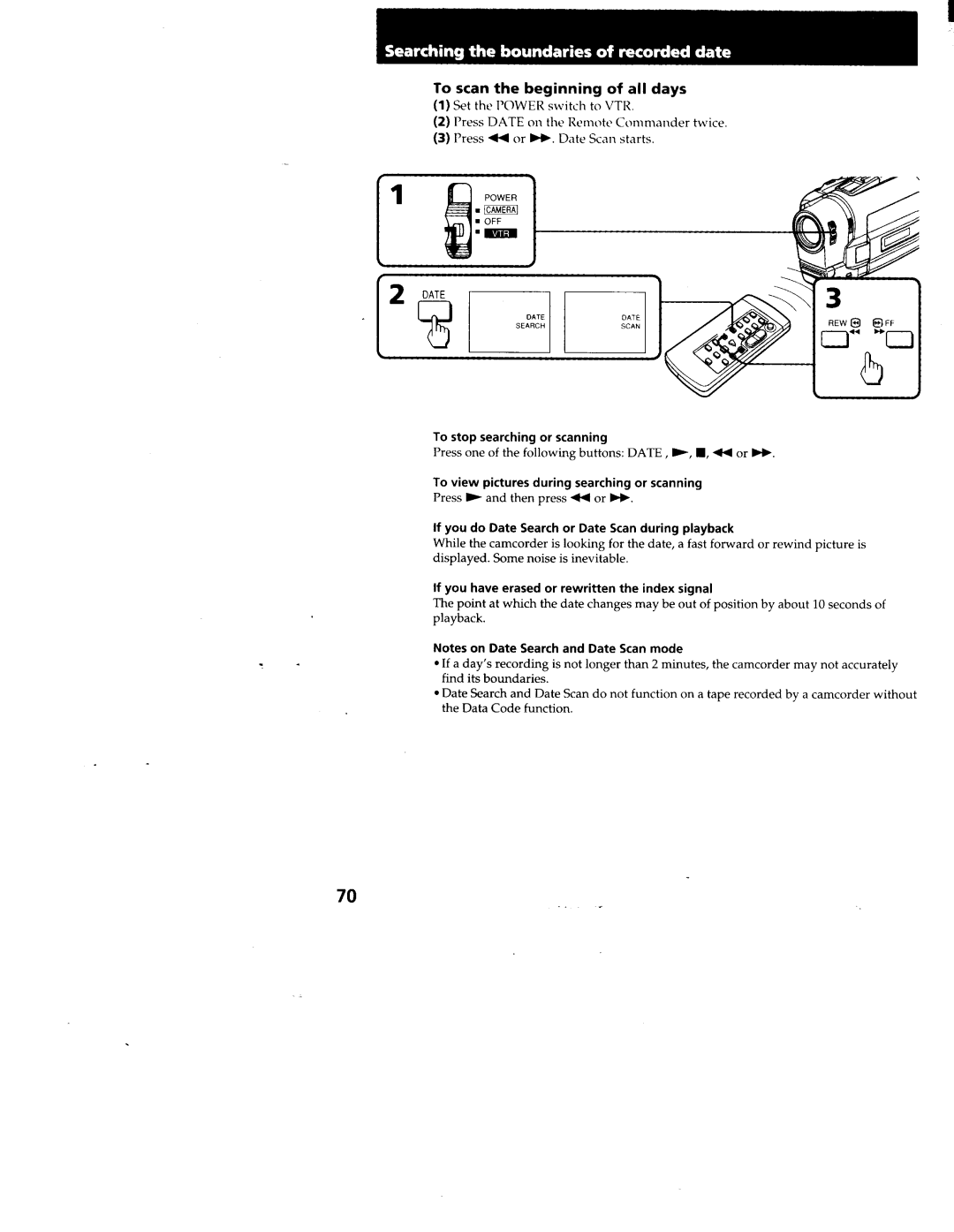 Sony CCD-TRV99, CCD-TRV95 manual 