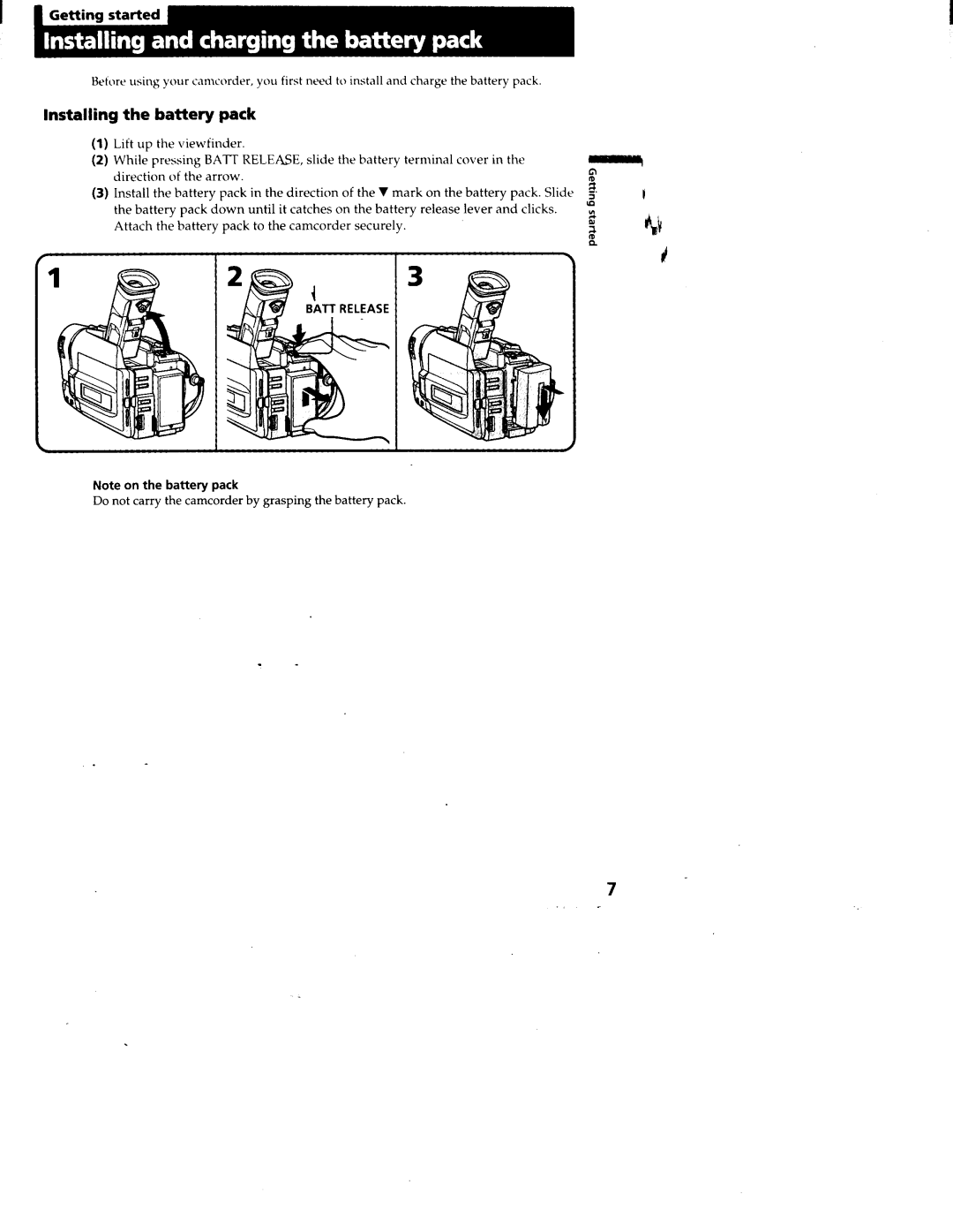 Sony CCD-TRV95, CCD-TRV99 manual 