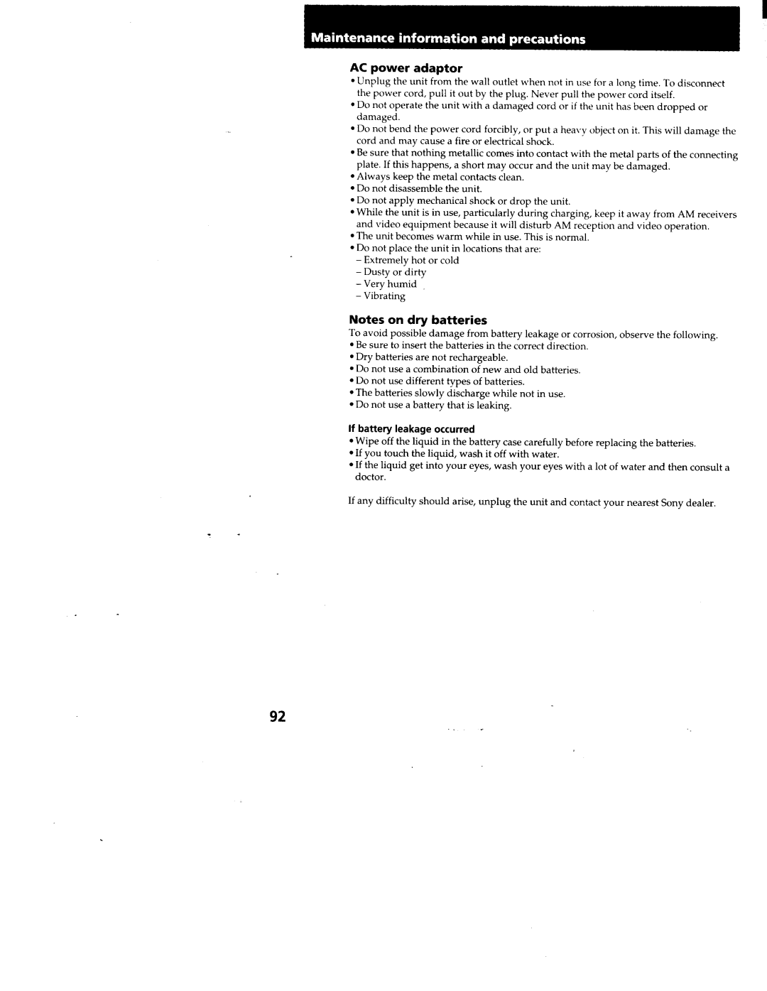 Sony CCD-TRV99, CCD-TRV95 manual 