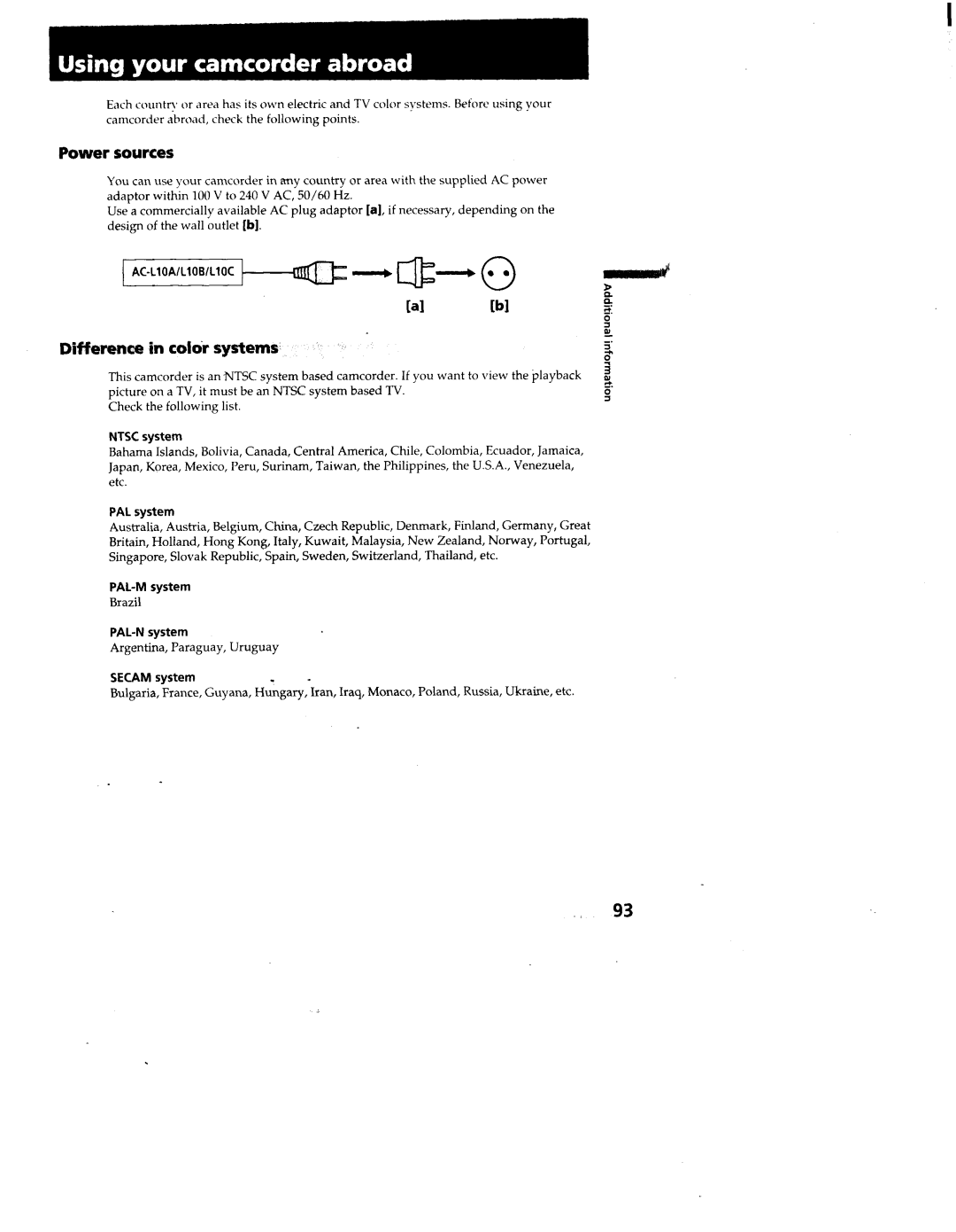 Sony CCD-TRV95, CCD-TRV99 manual 