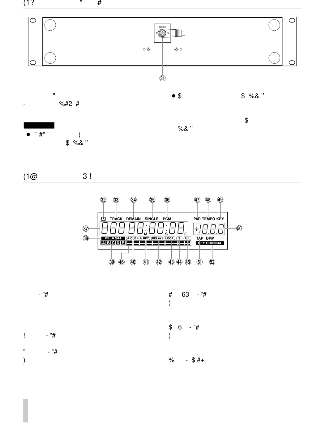 Sony CD-X1500 owner manual Remote Controller Bottom Panel, Remote Controller LCD 