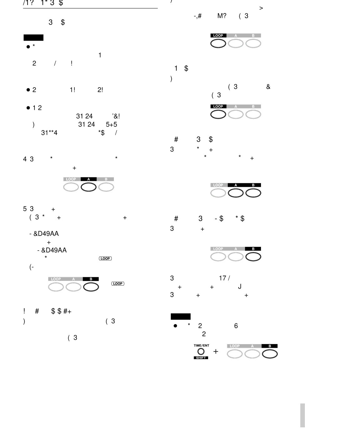 Sony CD-X1500 owner manual B Looping 