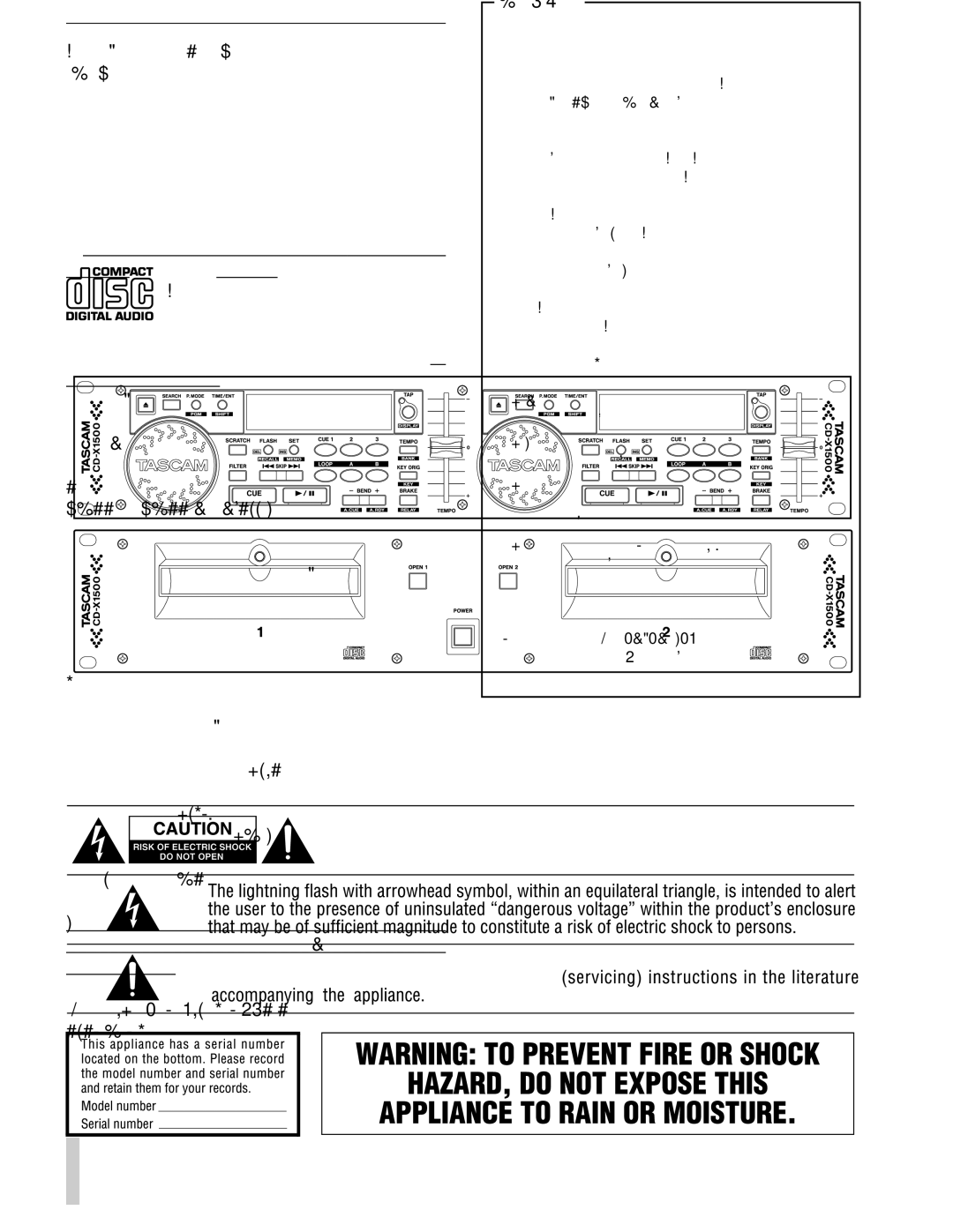 Sony CD-X1500 owner manual Important for U.K. Customers, Do not cut off the mains plug from this equipment 