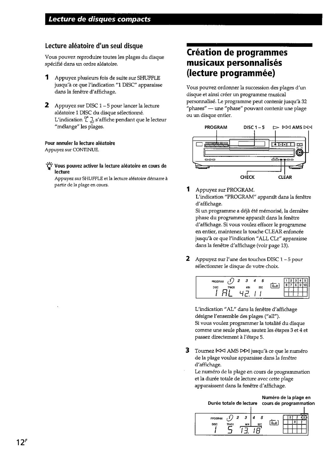 Sony CDP-C260Z, CDP-CE215, CDP-CE315 manual 