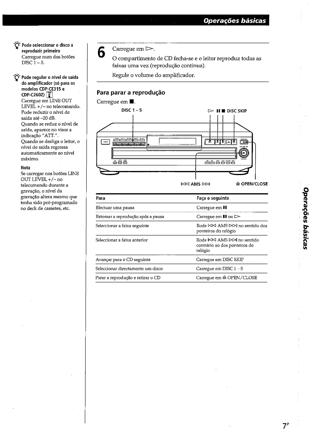 Sony CDP-CE215, CDP-C260Z, CDP-CE315 manual 