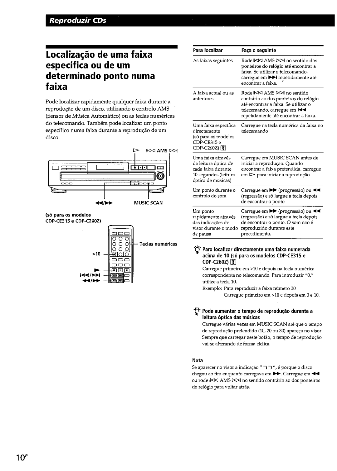 Sony CDP-CE215, CDP-C260Z, CDP-CE315 manual 