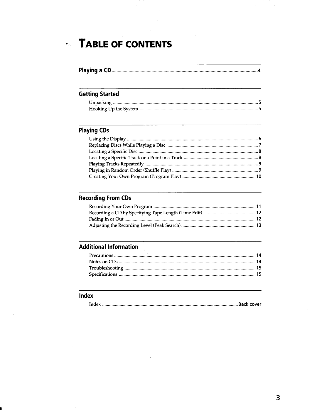 Sony CDP-C365, CDP-C265 manual 