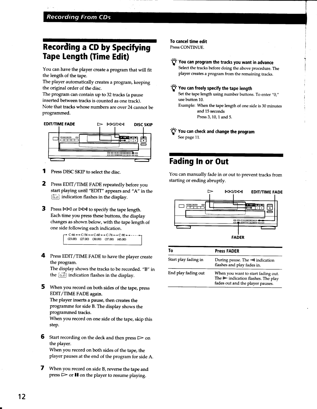 Sony CDP-C265, CDP-C365 manual 