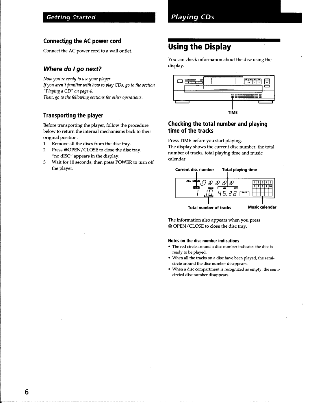 Sony CDP-C265, CDP-C365 manual 