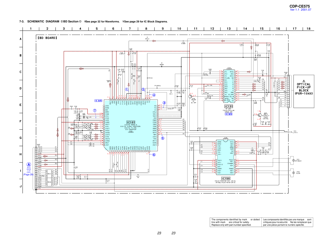 Sony CDP-CE575 service manual TP Rfdc 