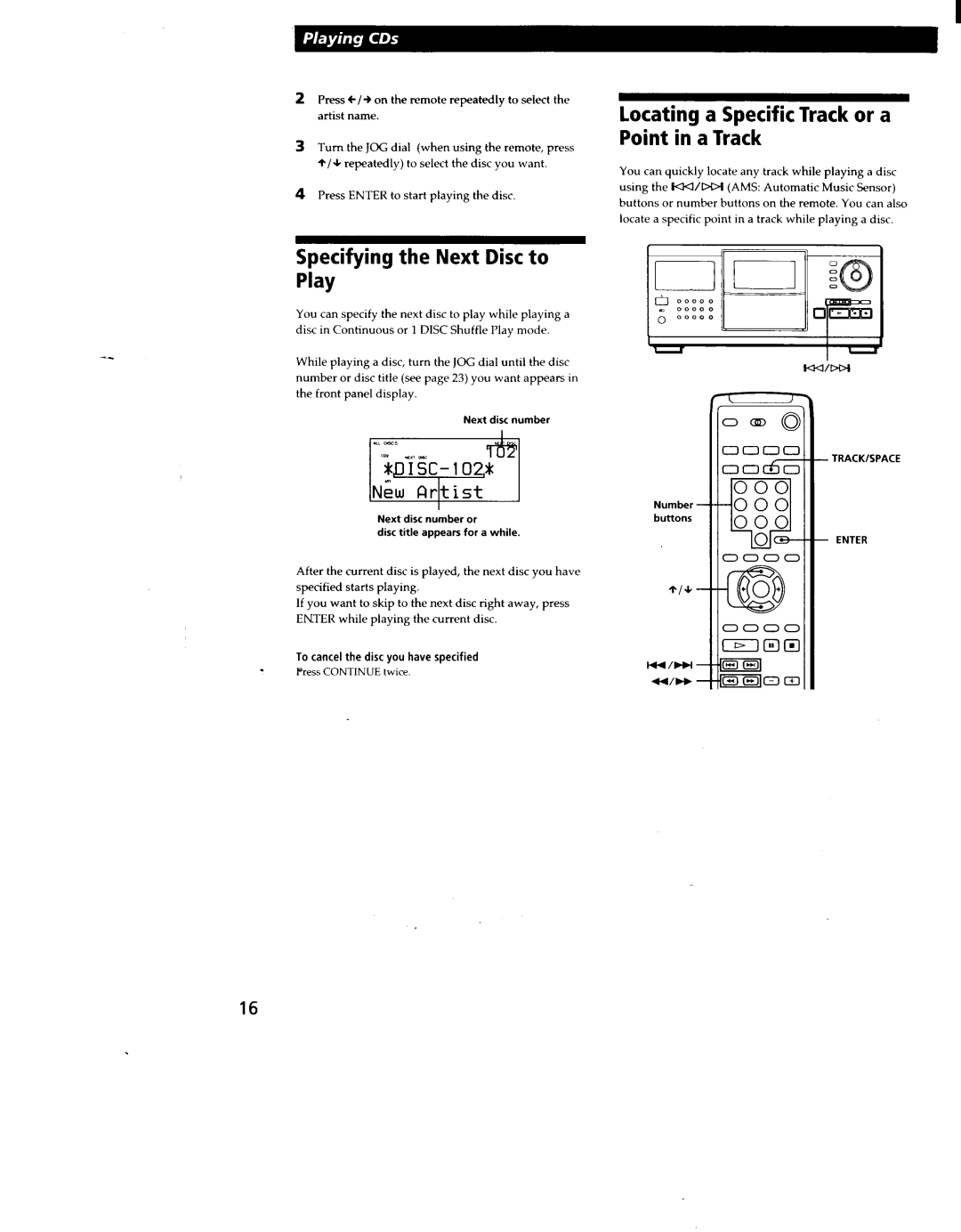 Sony CDP-CX270, CDP-CX90ES manual 