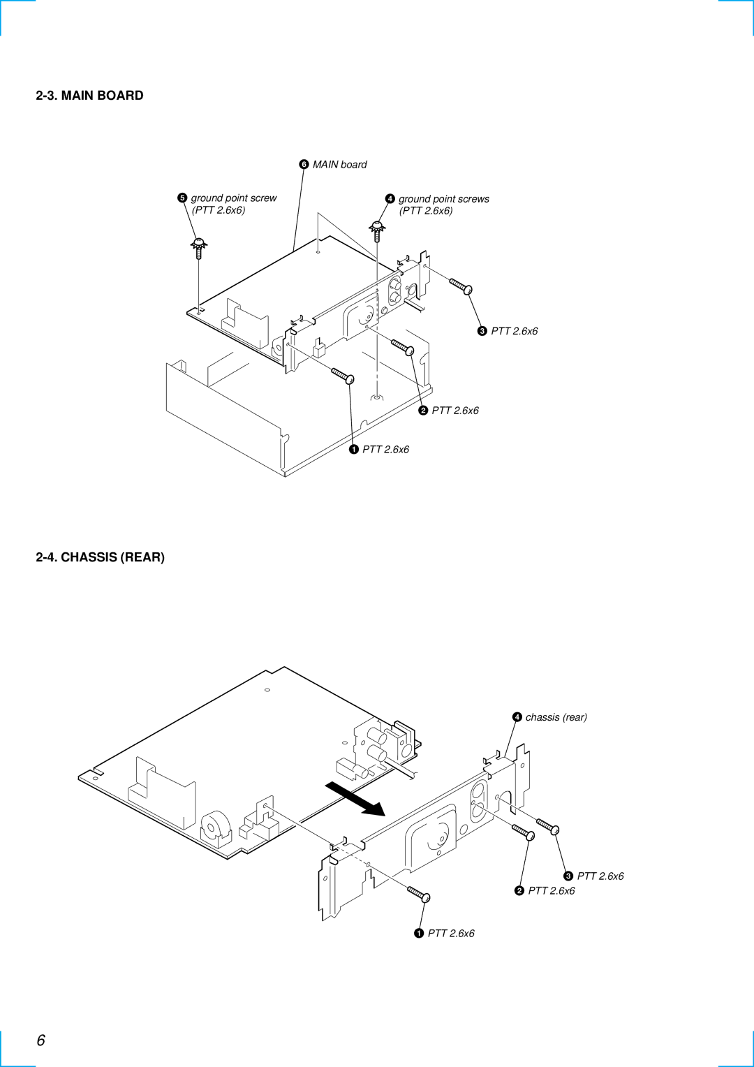 Sony CDX-1000RF service manual Main Board, Chassis Rear 