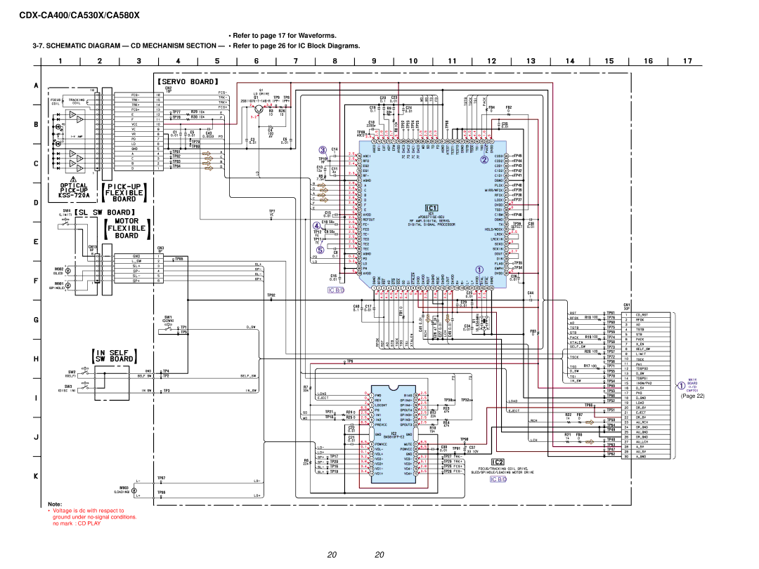 Sony CDX-CA580X, CDX-CA400, CDX-CA530X service manual Ic B/D 